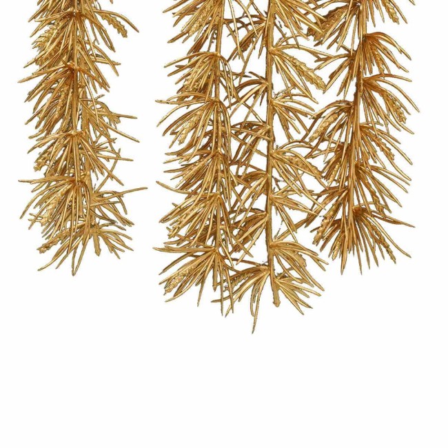 Ramo Natalizio con Aghi Metallizzato L.68 cm 2 Colori