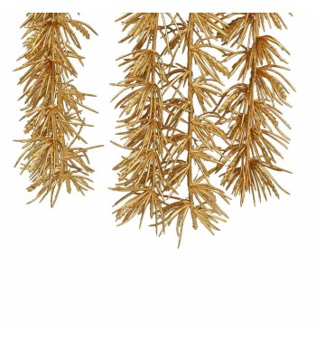 Ramo Natalizio con Aghi Metallizzato L.68 cm 2 Colori