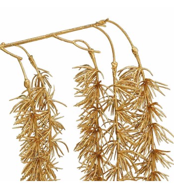 Ramo Natalizio con Aghi Metallizzato L.68 cm 2 Colori