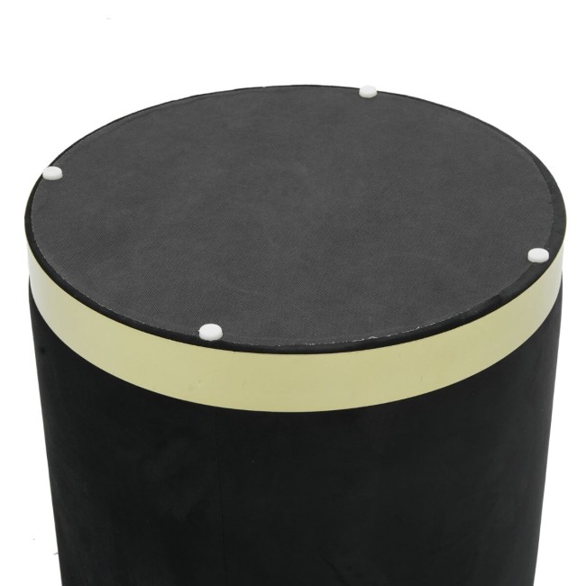 Pouf Poggiapiedi in Velluto Rotondo in 5 Colori