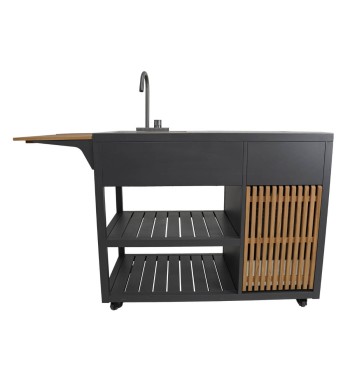 Cucina da Giardino in Acciaio e Teak - Stoccolma