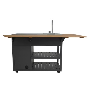 Cucina da Giardino in Acciaio e Teak - Stoccolma