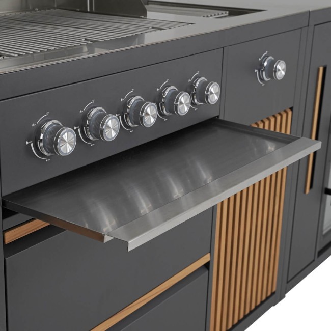 Cucina da Giardino in Acciaio e Teak - Stoccolma