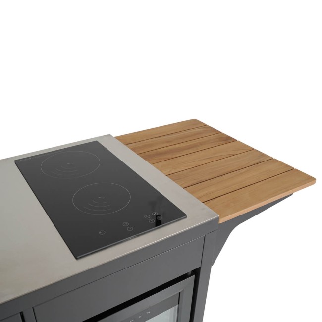 Cucina da Giardino in Acciaio e Teak - Stoccolma