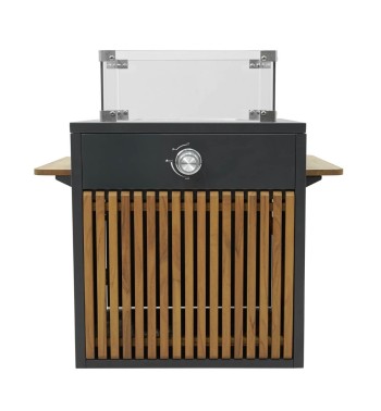 Stufa da Esterno in Teak e Alluminio - Riga
