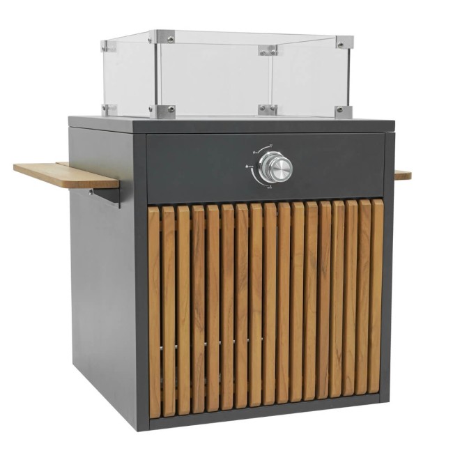 Stufa da Esterno in Teak e Alluminio - Riga