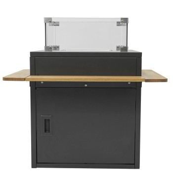 Stufa da Esterno in Teak e Alluminio - Riga