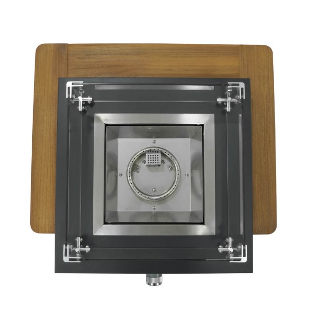 Stufa da Esterno in Teak e Alluminio - Riga