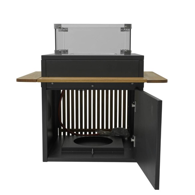 Stufa da Esterno in Teak e Alluminio - Riga