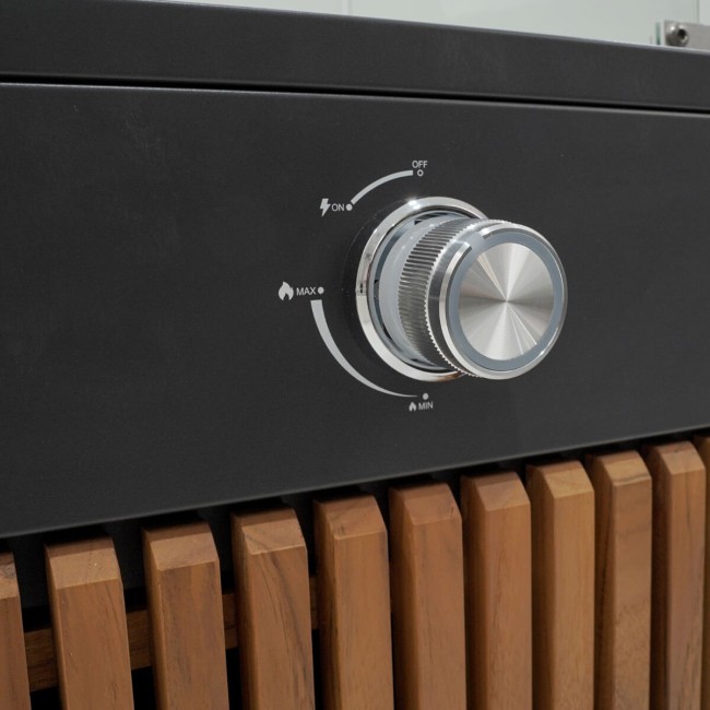 Stufa da Esterno in Teak e Alluminio - Riga