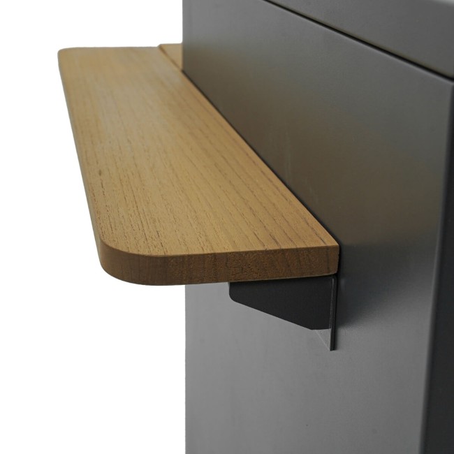 Stufa da Esterno in Teak e Alluminio - Riga