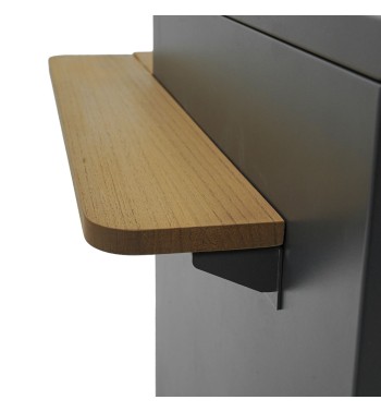 Stufa da Esterno in Teak e Alluminio - Riga