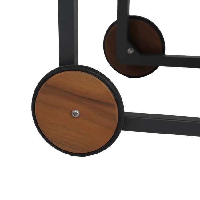 Carrello Multiuso da Esterno in Alluminio e Teak