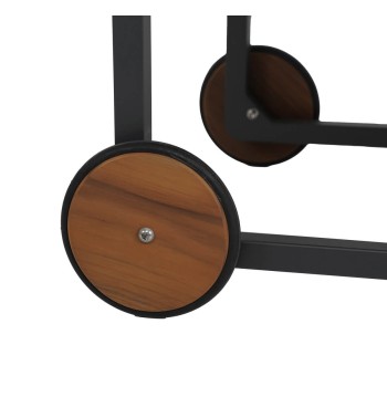 Carrello Multiuso da Esterno in Alluminio e Teak