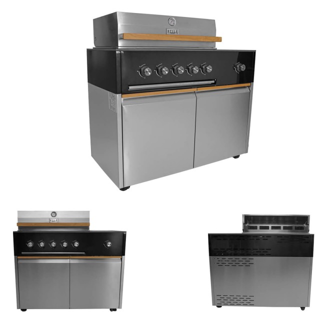 Cucina Outdoor in Acciaio e Pietra Sinterizzata - Copenaghen