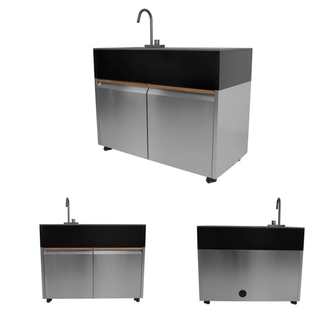 Cucina Outdoor in Acciaio e Pietra Sinterizzata - Copenaghen