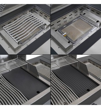 Cucina Outdoor in Acciaio e Pietra Sinterizzata - Copenaghen