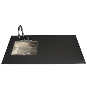 Cucina Outdoor in Acciaio e Pietra Sinterizzata - Copenaghen