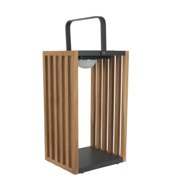 Lampada da Esterno in Alluminio e Teak