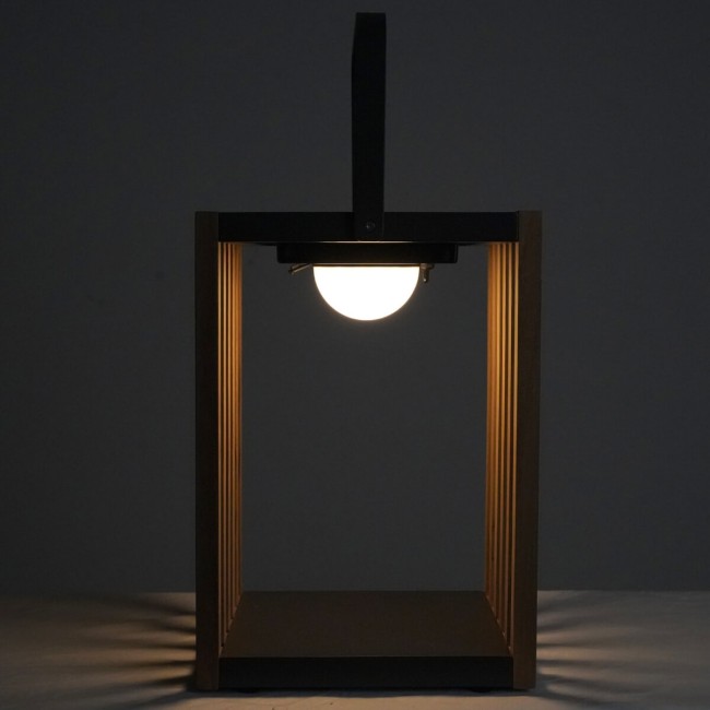 Lampada da Esterno in Alluminio e Teak