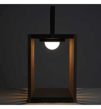 Lampada da Esterno in Alluminio e Teak