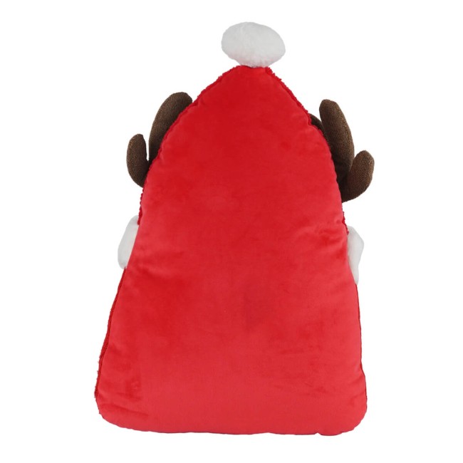 Cuscino Natalizio a Forma di Gnomo 37x13xH.49 cm