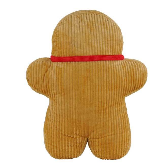 Cuscino Natalizio a Forma di Omino di Pan di Zenzero 43x12xH.56 cm