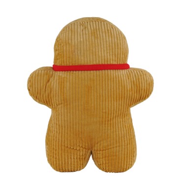 Cuscino Natalizio a Forma di Omino di Pan di Zenzero 43x12xH.56 cm