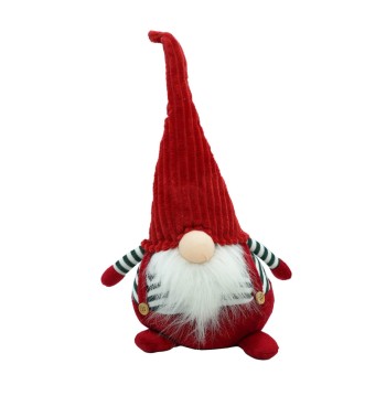 Gnomo Natalizio con Vestito Rosso H.68 cm