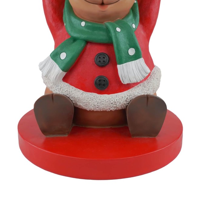 Base per Albero di Natale con Renna in Resina H.65 cm