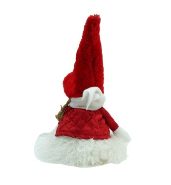 Bambolina Natalizia con Abito Bianco e Rosso H.51 cm 2 Modelli Bambolina Natalizia con Abito Bianco e Rosso H.51 cm 2 Modelli