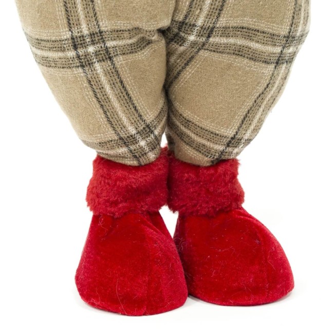 Gnomo Natalizio in Piedi con Salopette H.55 cm