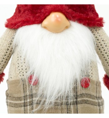 Gnomo Natalizio in Piedi con Salopette H.55 cm