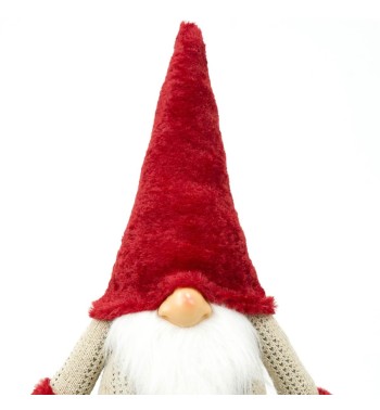 Gnomo Natalizio in Piedi con Salopette H.55 cm