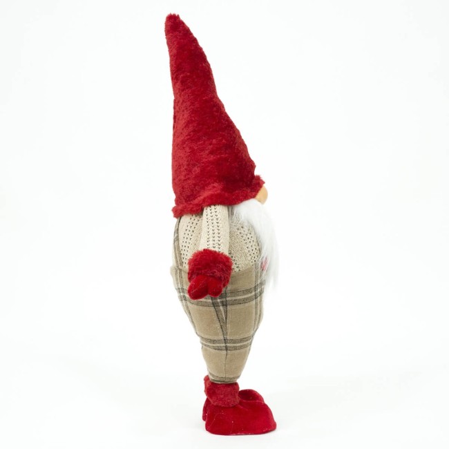 Gnomo Natalizio in Piedi con Salopette H.55 cm