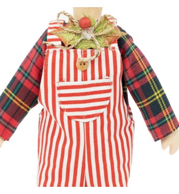 Coniglio Natalizio con Salopette H.44 cm 2 Modelli
