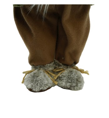 Gnomo Natalizio in Tessuto e Velluto H.66 cm 2 Colori