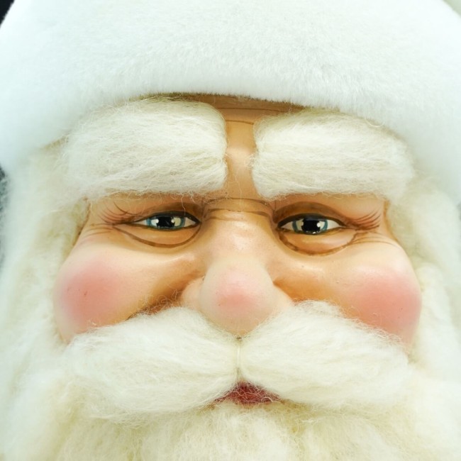 Testa di Babbo Natale da Appendere H.61 cm