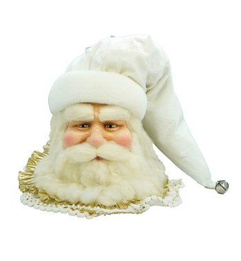 Testa di Babbo Natale da Appendere H.61 cm