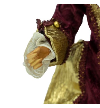 Renna Natalizia Burgundy e Oro H.30 cm Renna Natalizia Burgundy e Oro H.30 cm