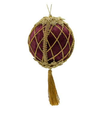 Palla di Natale con Nappa D.10 cm