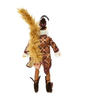 Mr. Scoiattolo con Abito Burgundy e Rame 8x30 cm