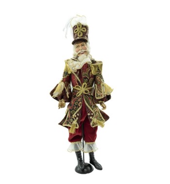 Schiaccianoci Natalizio su Base Rotonda H.52 cm