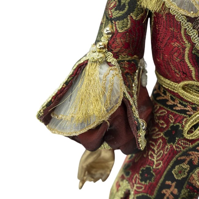 Schiaccianoci Natalizio su Base Rotonda H.52 cm