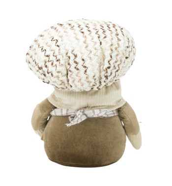 Gnomo Cuoco Natalizio con Abito Marrone H.23 cm, 2 Modelli