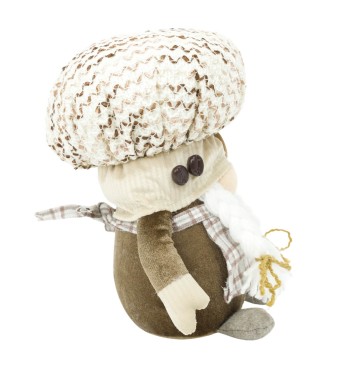 Gnomo Cuoco Natalizio con Abito Marrone H.23 cm, 2 Modelli