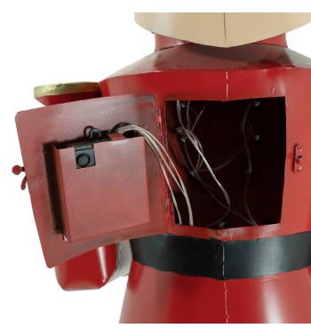 Schiaccianoci di Natale in Latta con Tamburo H.154 cm