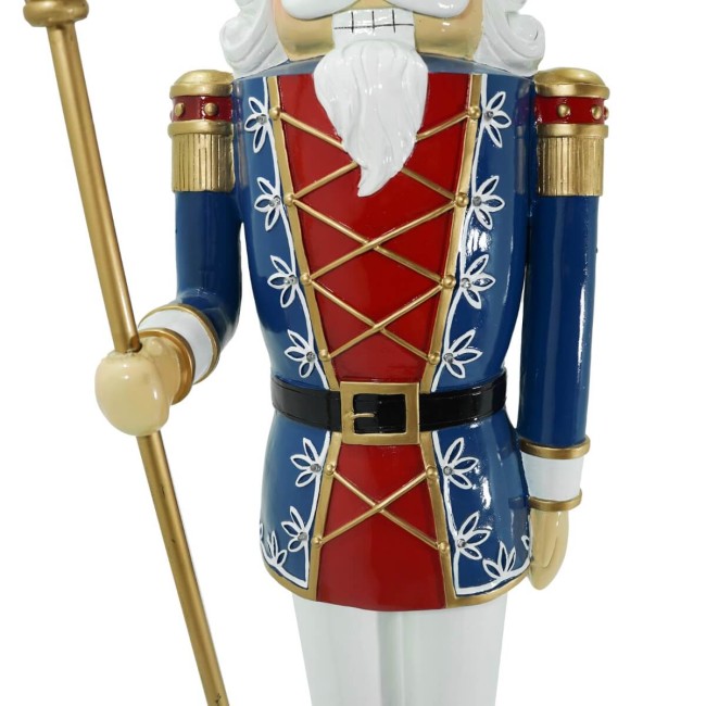 Schiaccianoci di Natale in Resina su Piedistallo H.145 cm