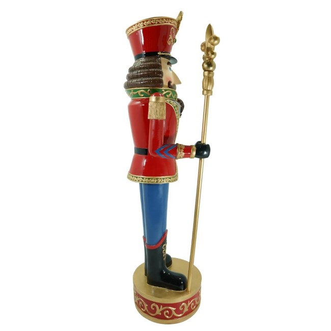 Schiaccianoci di Natale in Resina su Piedistallo H.187 cm