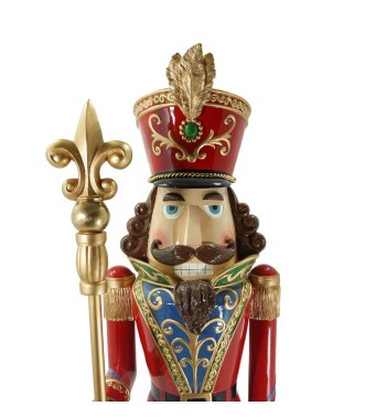 Schiaccianoci di Natale in Resina su Piedistallo H.187 cm